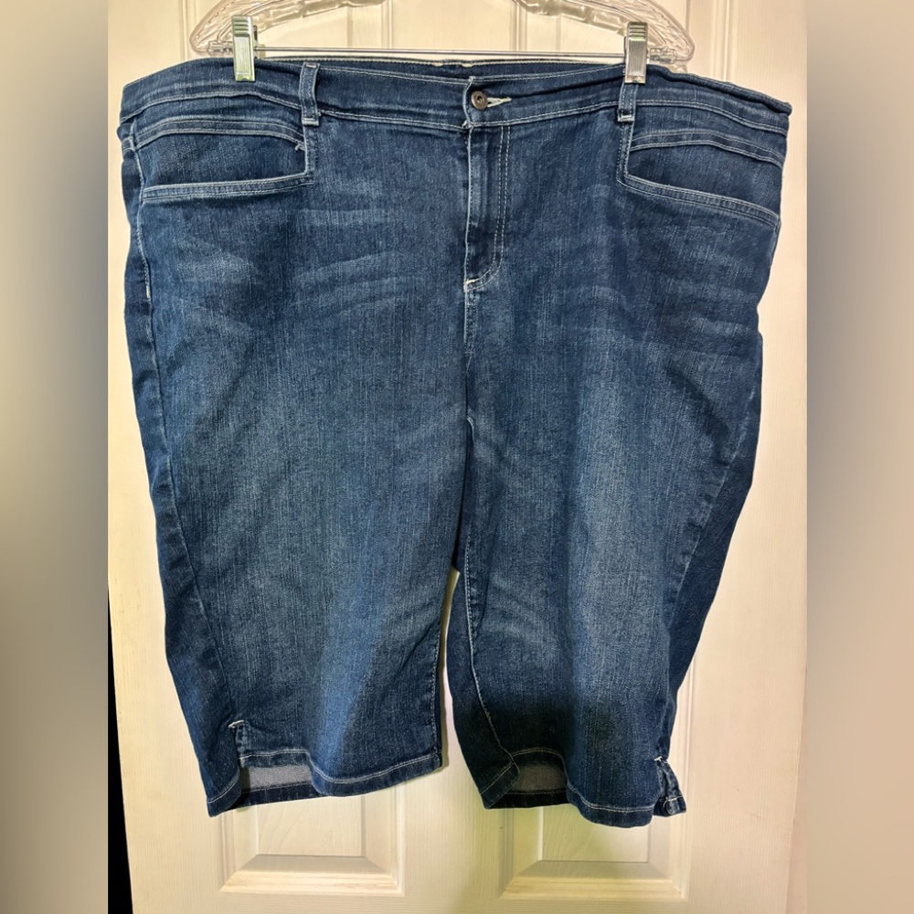 Sonoma Classic Blue Denim Plus Size Bermuda Shorts